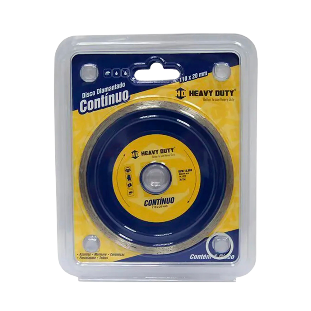 Disco Diamantado Contínuo 110 X 20mm - Heavy Duty