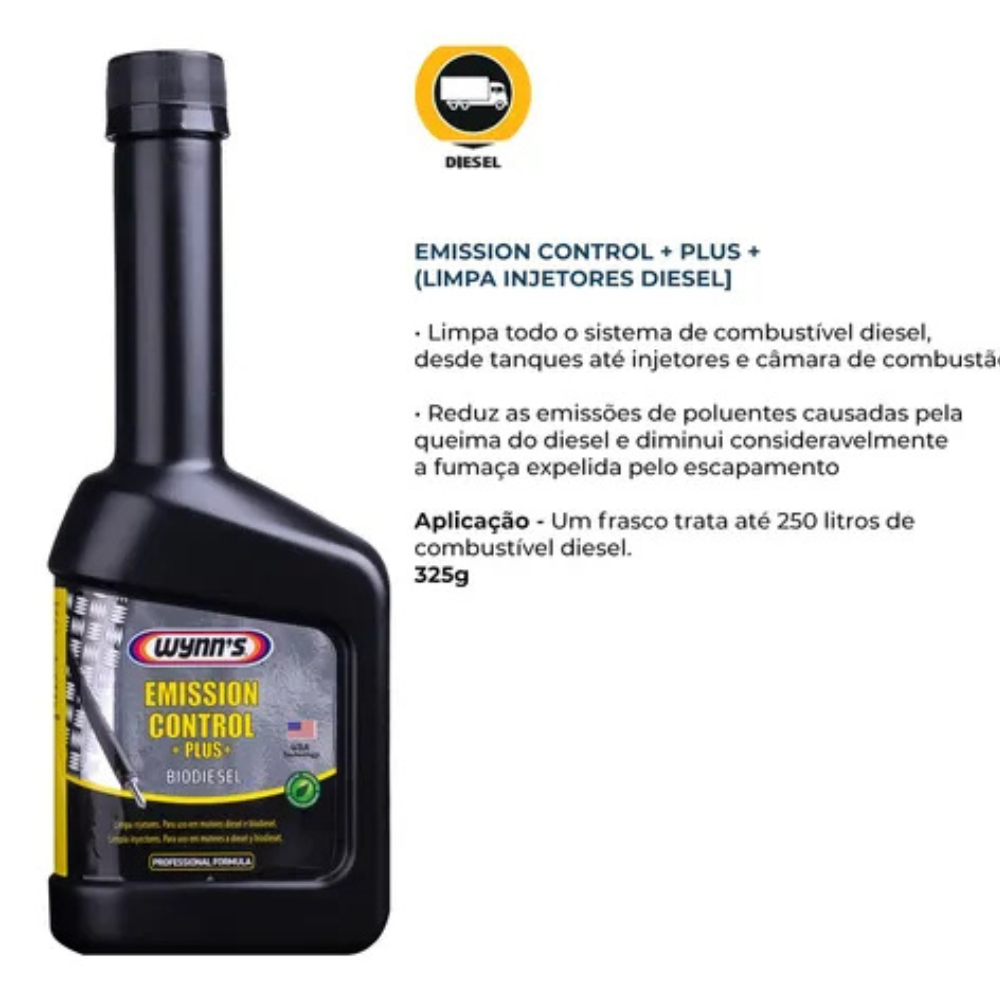 Wynn´s Emission Control + PLUS + Biodiesel - 325 ml Trata 80 litros