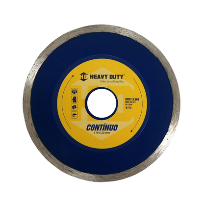 Disco Diamantado Contínuo 110 X 20mm - Heavy Duty