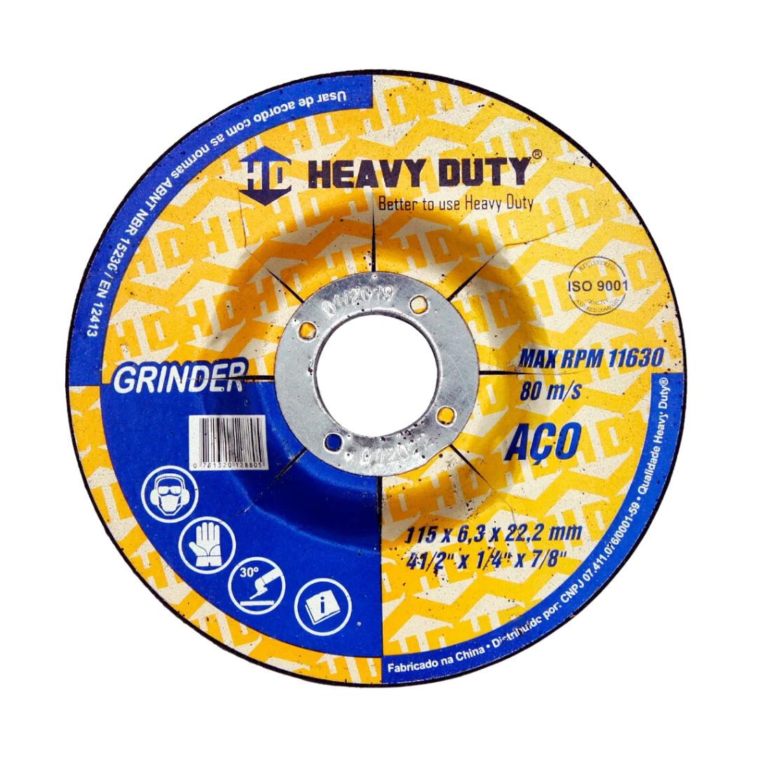 Disco de Desbaste Grinder 115 X 6,3 X 22,2mm - Heavy Duty