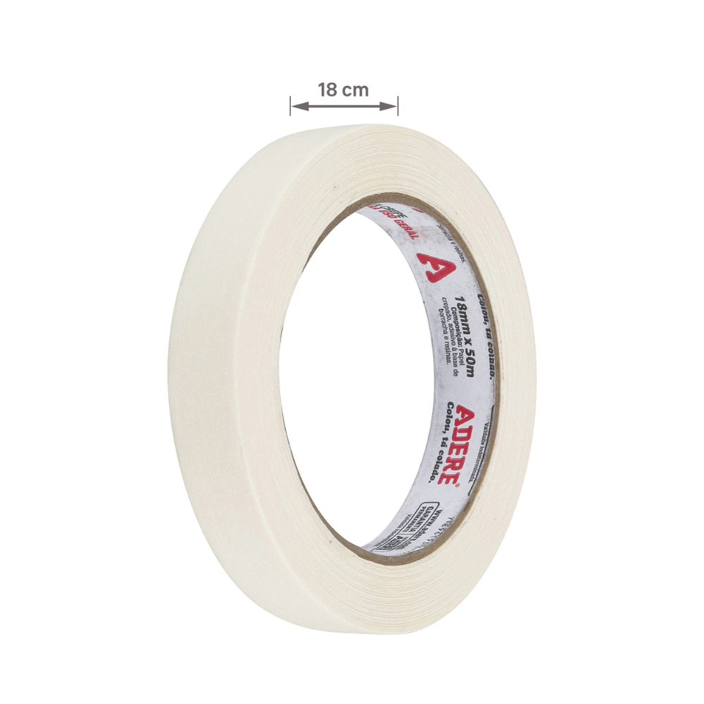 Fita Crepe Uso Geral 18mm X 50m - Adere