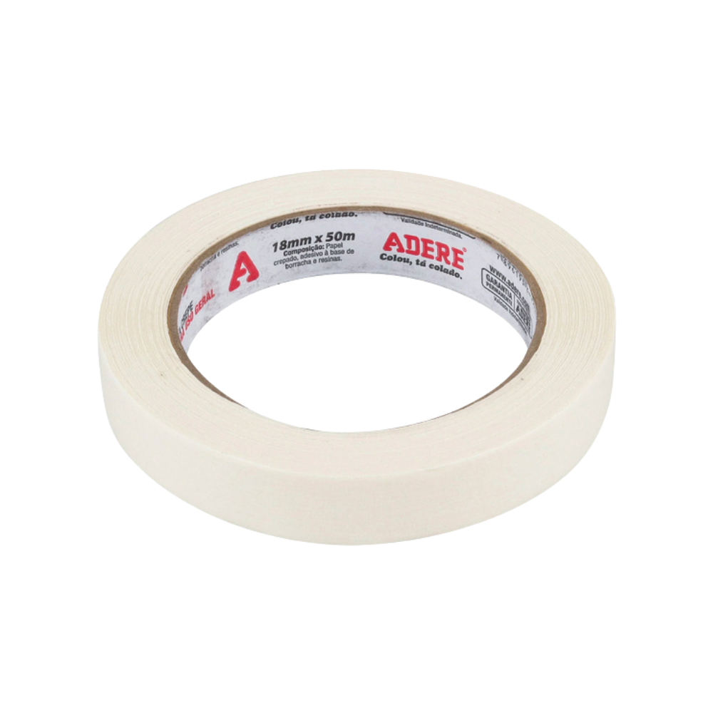 Fita Crepe Uso Geral 18mm X 50m - Adere