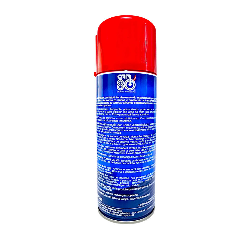 Protetor Correias Spray Anti Deslizante Antiderrapante 250ml - Car80