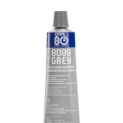 Silicone Neutro de Alta Temperatura Grey 85g - Car 80