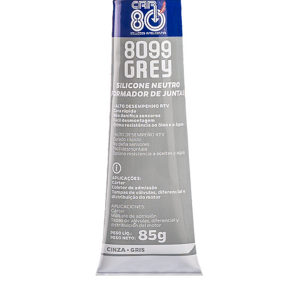 Silicone Neutro de Alta Temperatura Grey 85g - Car 80