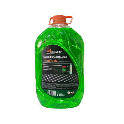 Fluido Para Radiador Pronto Para Uso Inorgânico Verde SP136 - Sieger